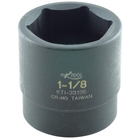 K-TOOL INTERNATIONAL 1/2" Drive Impact Socket black oxide KTI-33136